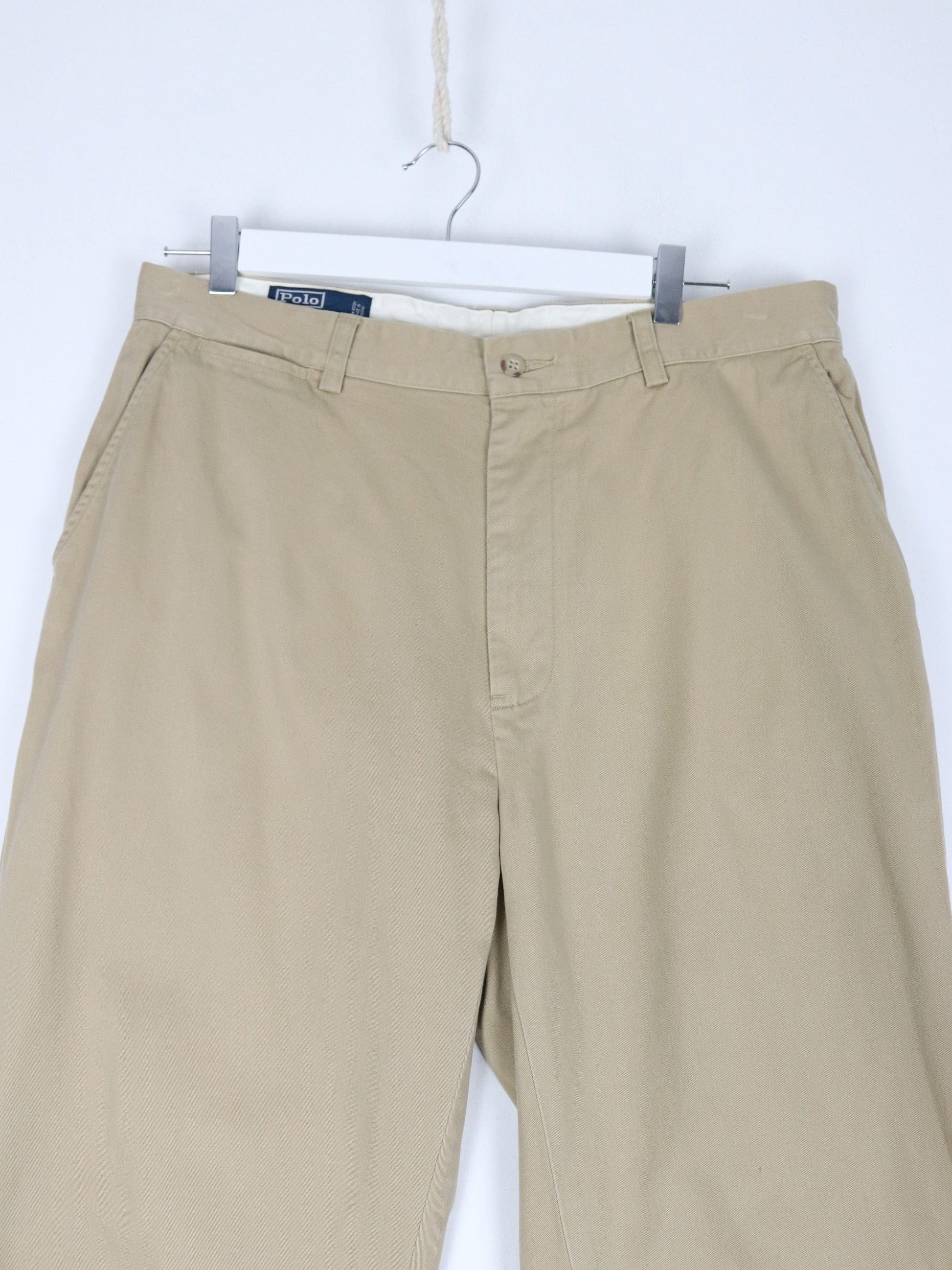 Polo Pants Vintage Polo Ralph Lauren Pants Fits Mens 34 x 29 Beige Chino