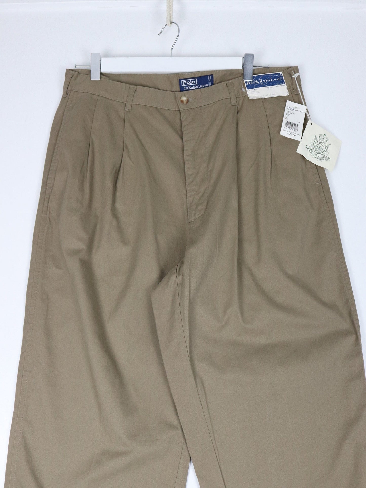 Polo Pants Vintage Polo Ralph Lauren Pants Fits Mens 35 x 34 Brown Golf Chino Trousers
