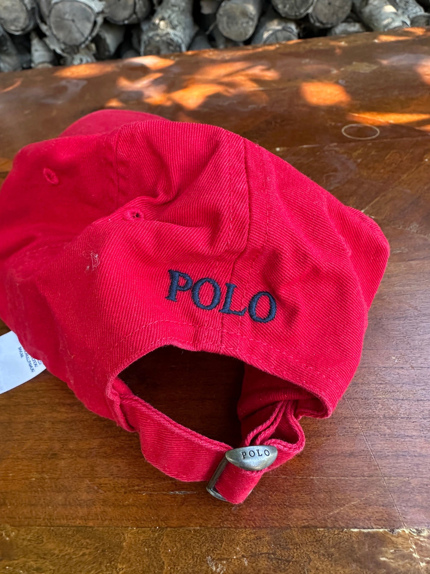 Polo Ralph Lauren Hat Adult Red Strap Back from propervintagecanada