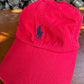 Polo Ralph Lauren Hat Adult Red Strap Back from propervintagecanada