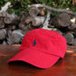 Polo Ralph Lauren Hat Adult Red Strap Back from propervintagecanada