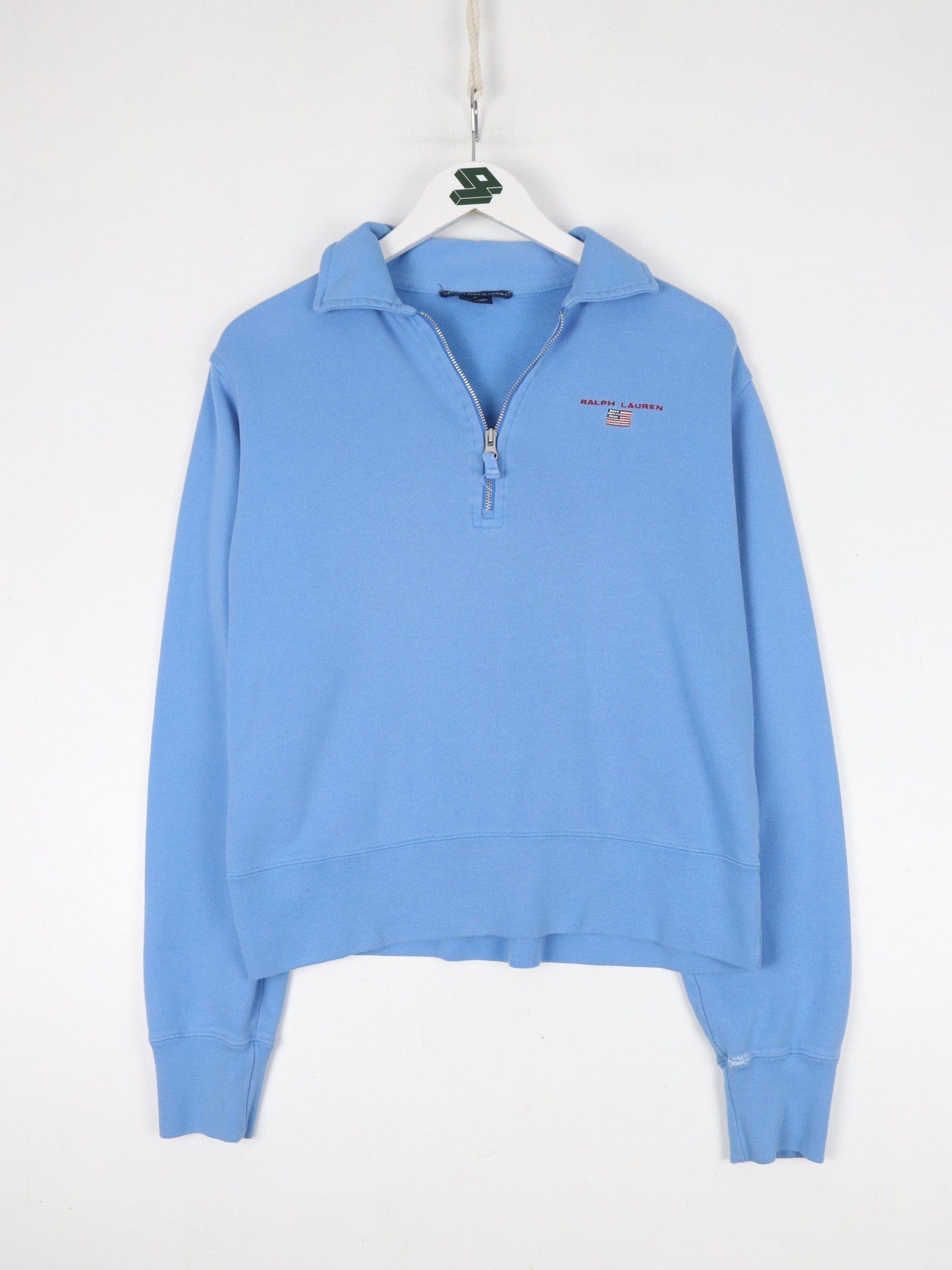 Polo Sweatshirts & Hoodies Ralph Lauren Sport Sweatshirt Youth Large Blue Quarter Zip