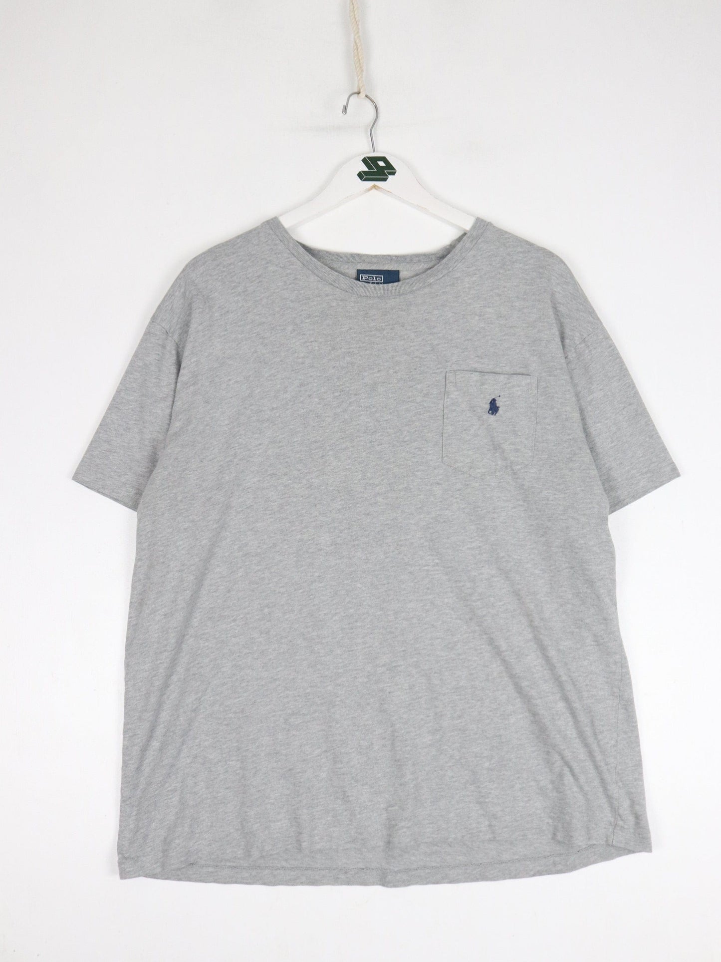 Polo T-Shirts & Tank Tops Vintage Polo Ralph Lauren T Shirt Mens Large Grey Pocket