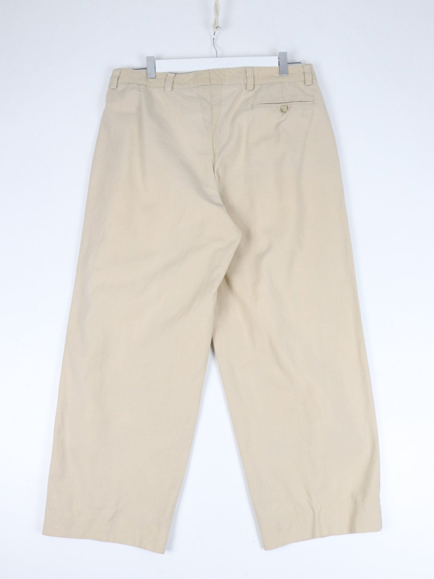 Ports International Pants Mens 34 x 27 Beige Trousers from propervintagecanada