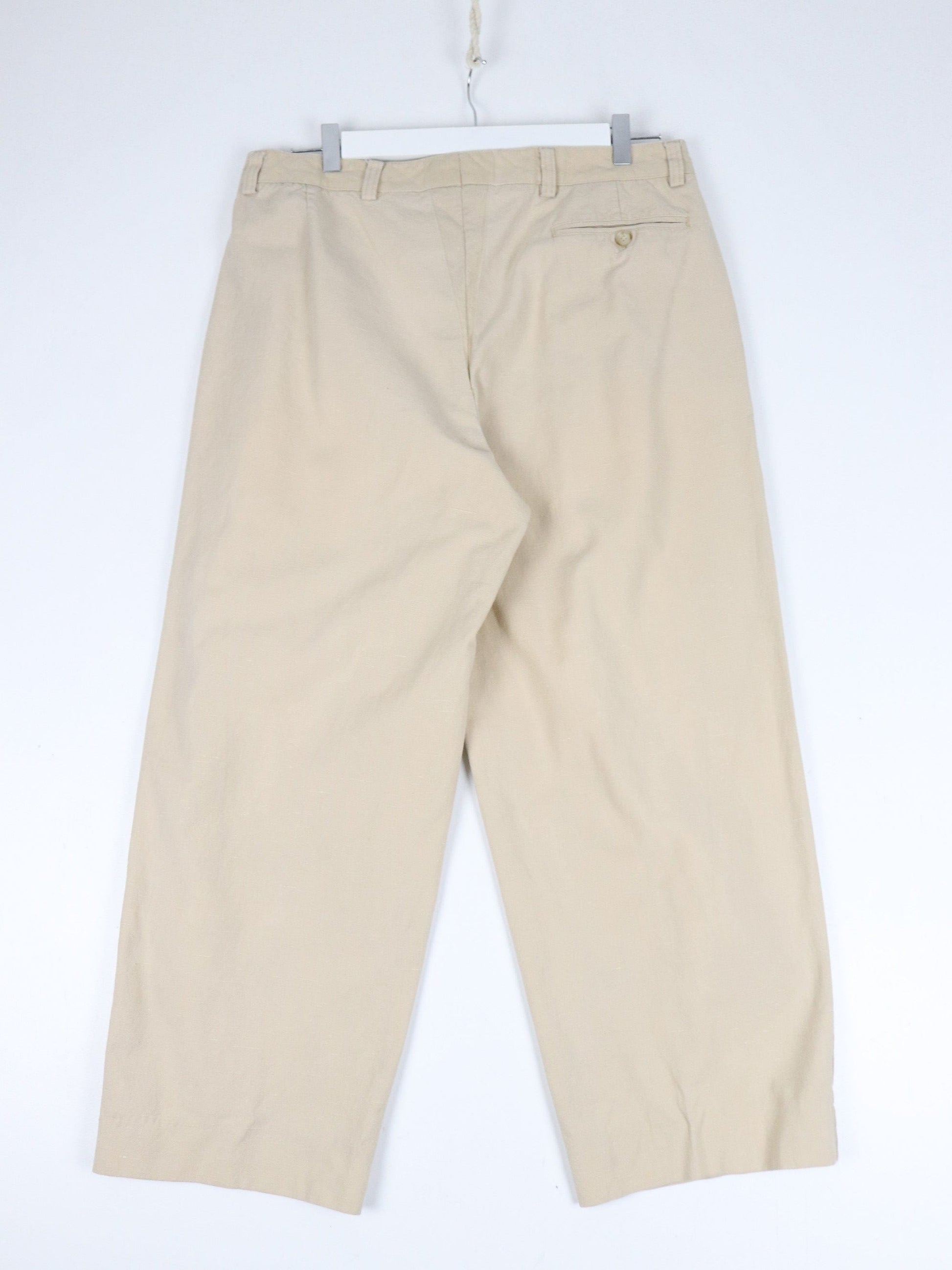Ports International Pants Mens 34 x 27 Beige Trousers from propervintagecanada
