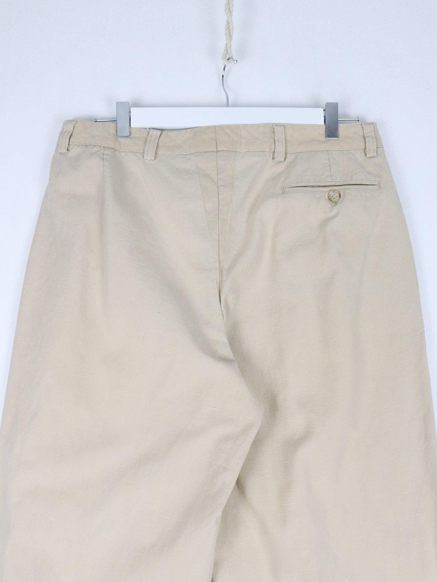 Ports International Pants Mens 34 x 27 Beige Trousers from propervintagecanada
