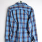 Prentiss Shirt Mens Medium Blue Flannel Button Up from propervintagecanada