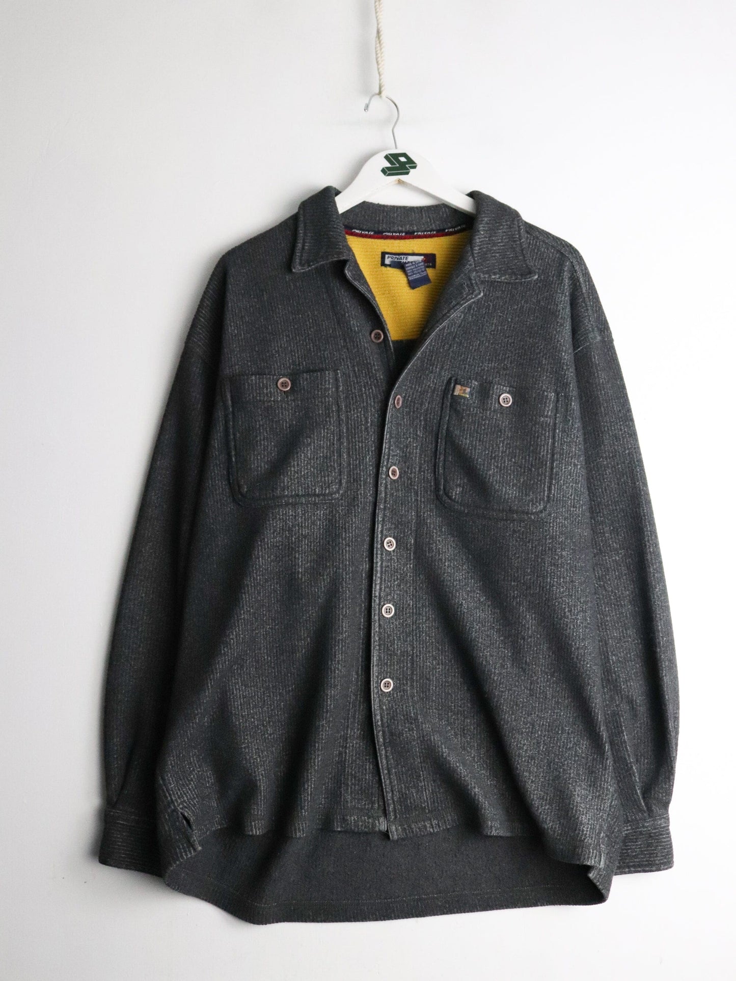 Private Member Shirt Mens XL Grey Button Up from propervintagecanada