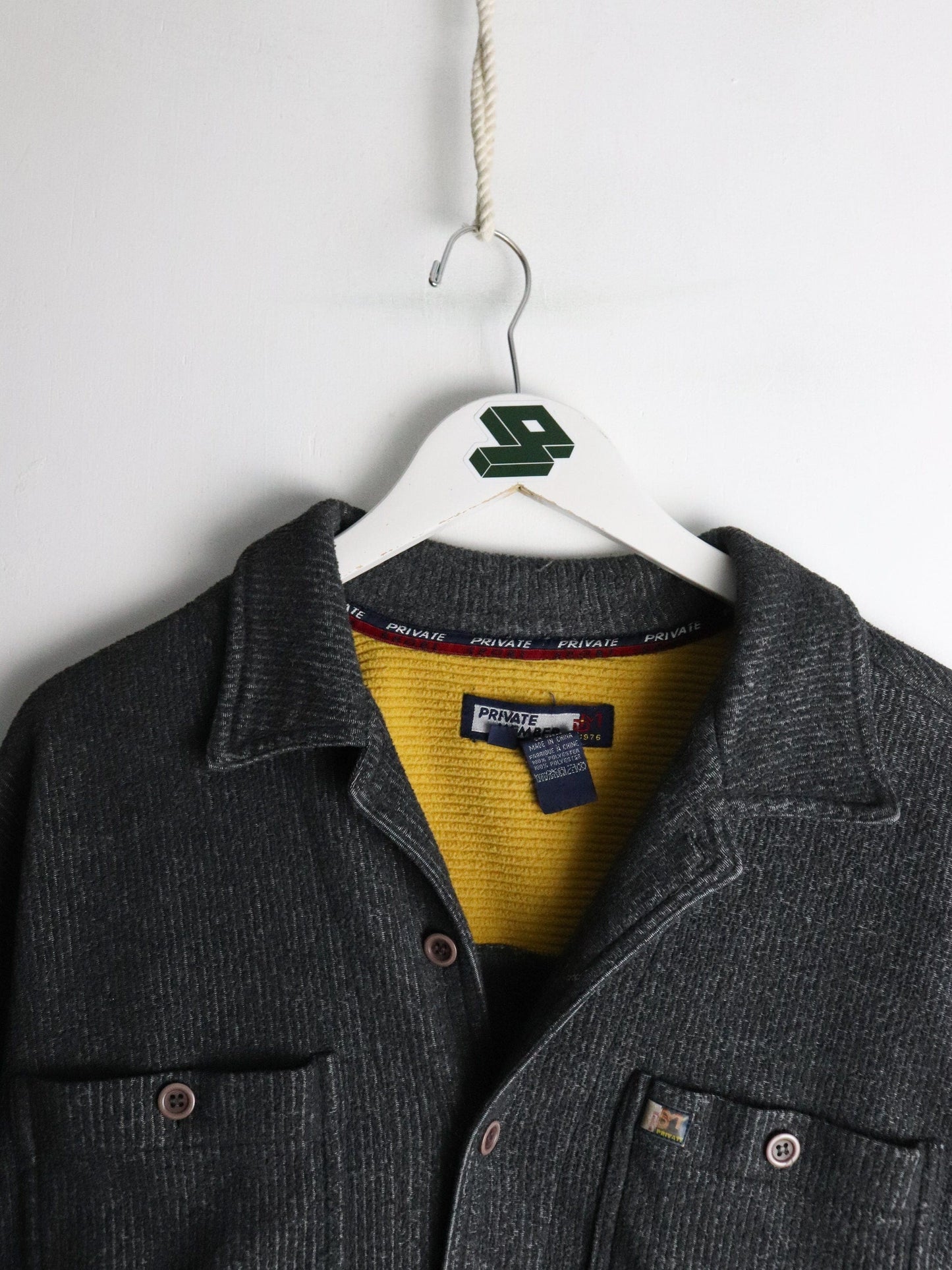 Private Member Shirt Mens XL Grey Button Up from propervintagecanada