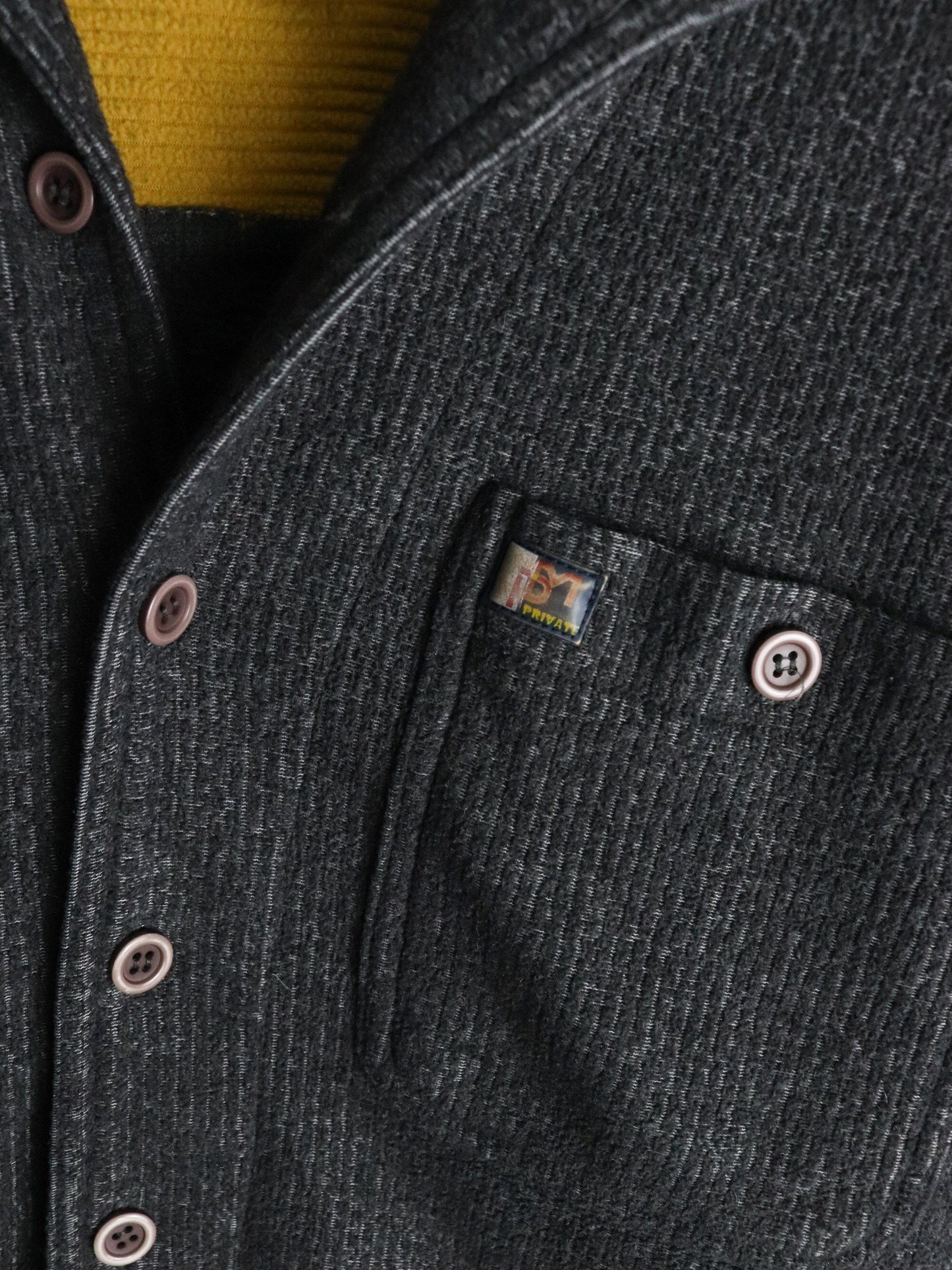 Private Member Shirt Mens XL Grey Button Up from propervintagecanada