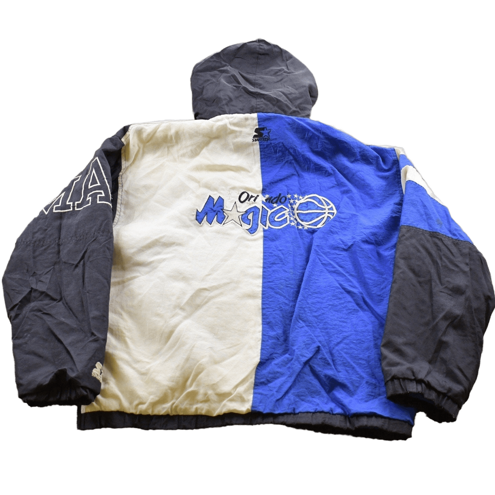 Starter Clothing > Gender Neutral Adult Clothing > Jackets & Coats Vintage 1990s Orlando Magic NBA Starter Pro Line Quarter Zip Puffer Jacket