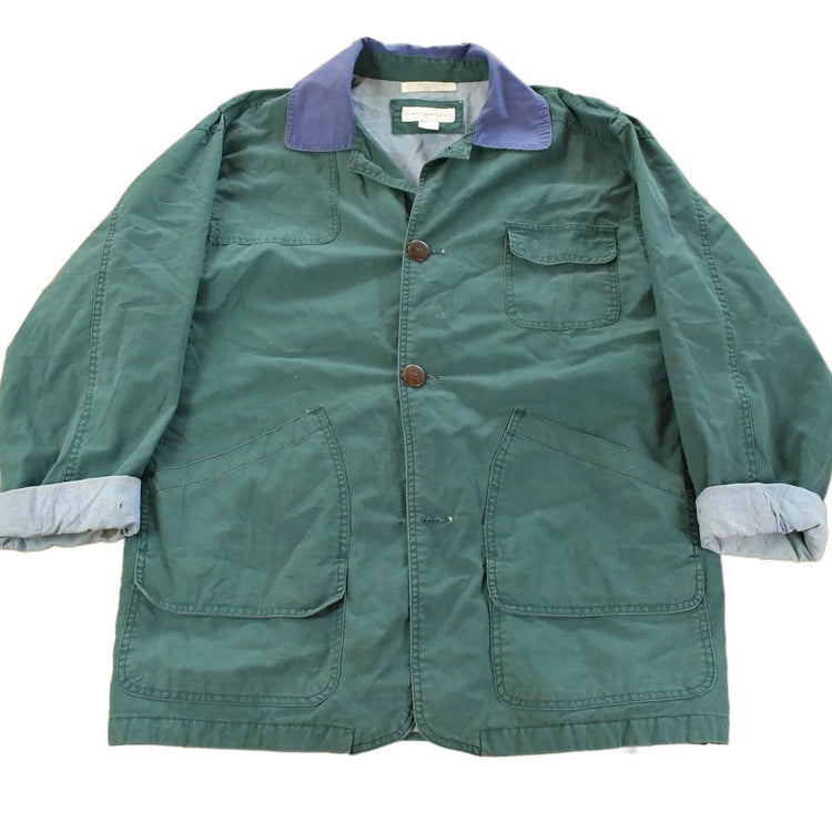 Vintage 1990s Paris Sport Club Chore Barn Coat Men's Medium / Button Up Jacket / 90s Chore Jacket / Outdoors from propervintagecanada