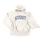 Vintage 1990's Stout Champion Reverse Weave Embroidered Hoodie Sweatshirt Mens L from propervintagecanada