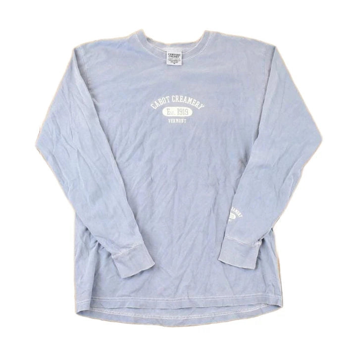 Vintage 1990s Cabot Creamery Graphic Print Long Sleeve T Shirt Men's M