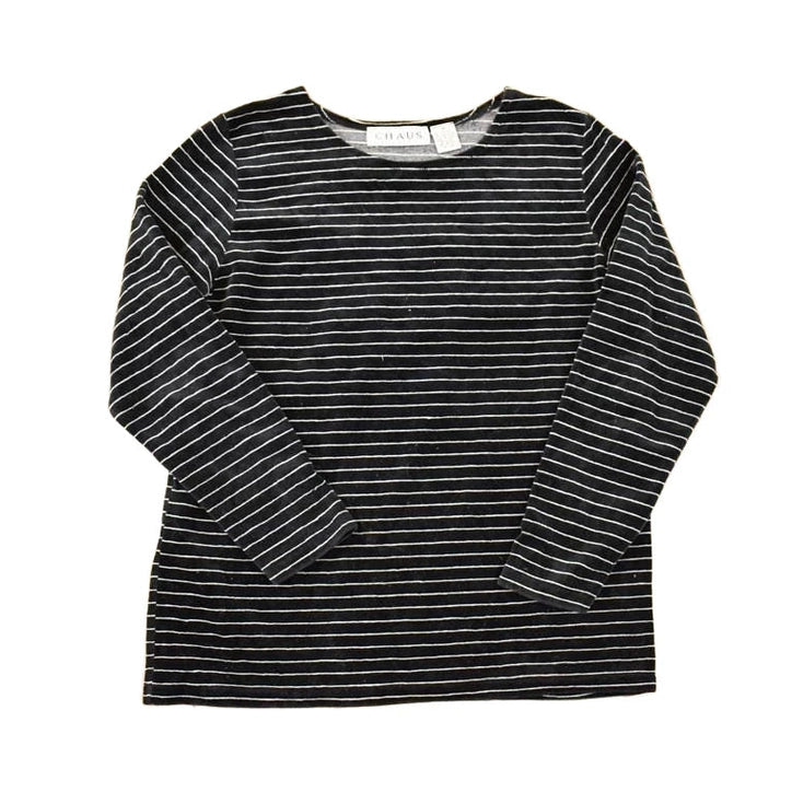 Vintage 1990s Chaus Sport Striped Crewneck Shirt Women's M