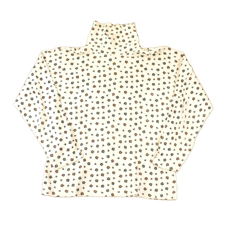 Vintage 1990s The Woolrich Woman AOP Floral Graphic Print Turtleneck Shirt Womens L