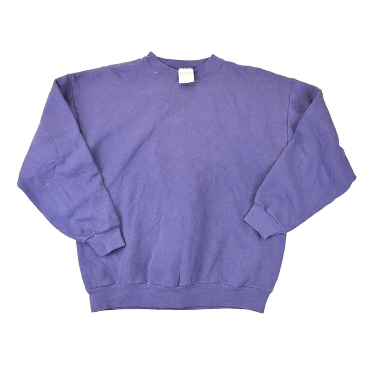 Vintage 1990s Tultex Blank Crewneck Sweatshirt Men's L