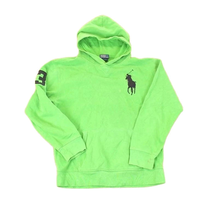 Vintage 1990s Polo By Ralph Lauren Embroidered Hoodie Sweatshirt Youth L