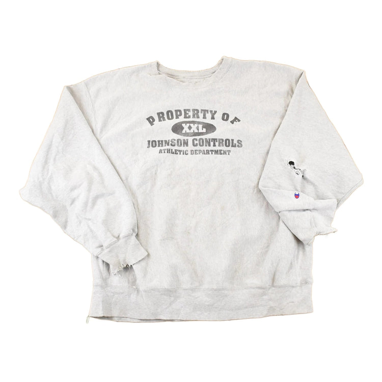 Vintage Y2K Johnson Controls Champion Reverse Weave Crewneck Sweatshirt Mens XL