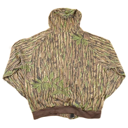 Vintage 1980s Walls Blizzard Pruf Realtree Camo Graphic Print Zip Up Hoodie Sweatshirt Mens L