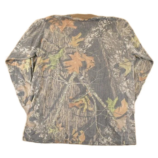 Vintage 1990s Realtree Camo AOP Graphic Print Crewneck Shirt Mens L