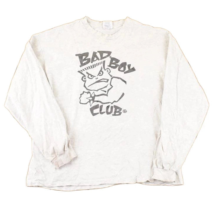 Vintage 1990s Bad Boy Club Graphic Print Crewneck Shirt Mens L