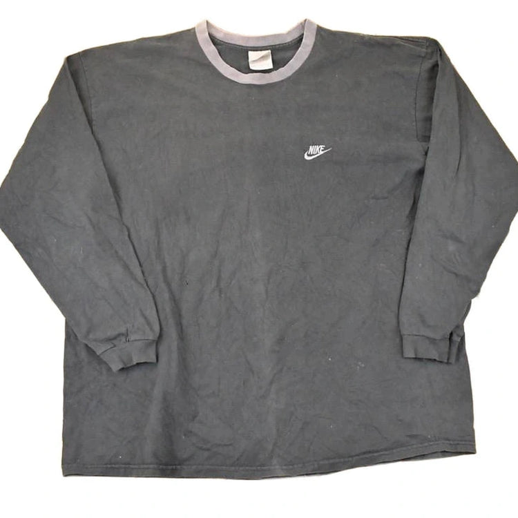 Vintage 1990s Nike Embroidered Mini Swoosh Shirt Men's XL