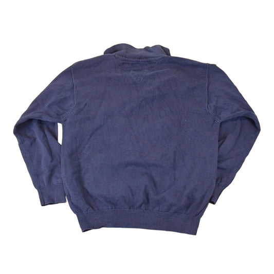 Vintage 1990s Tommy Hilfiger Quarter Zip Knit Sweater Mens L