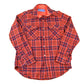 Vintage 1980s HW Virgin Wool Classic Plaid Flannel Button Up Shirt Men's M