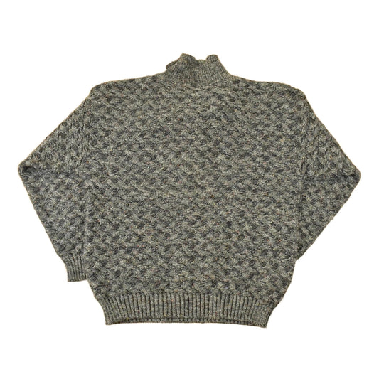 Vintage 1990s Alain Dan Knit Quarter Button Sweater Mens L