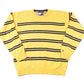 Vintage 1990s Tommy Hilfiger Striped Knit Crewneck Sweater Mens L
