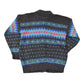 Vintage 1990s Rei Abstract Knit Cardigan Sweater Men's M