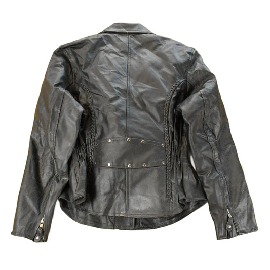 Vintage 1990s Rocky Mountain Hide Leather Motorcycle Jacket Women's S