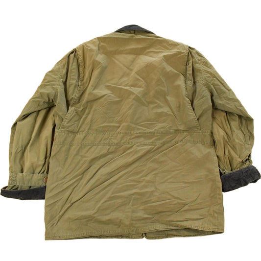 Vintage 1990s J. Crew Plaid Lined Chore Coat Men's Small