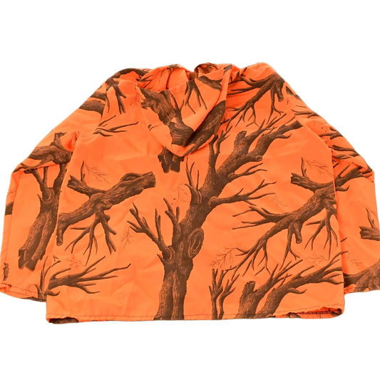 Vintage 1990s Orange Tree Camo Hunting Jacket Men's 2XL