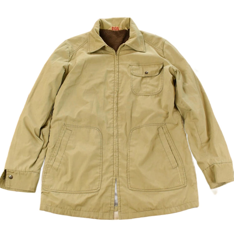 Vintage 1950s Alleson Wool Lined Full Zip Work Jacket Men's Medium