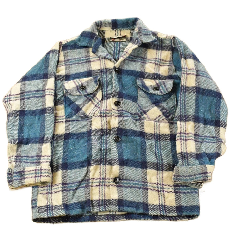 Vintage 1980s Bell Shirt Flannel Shirt Jacket Men's Small
