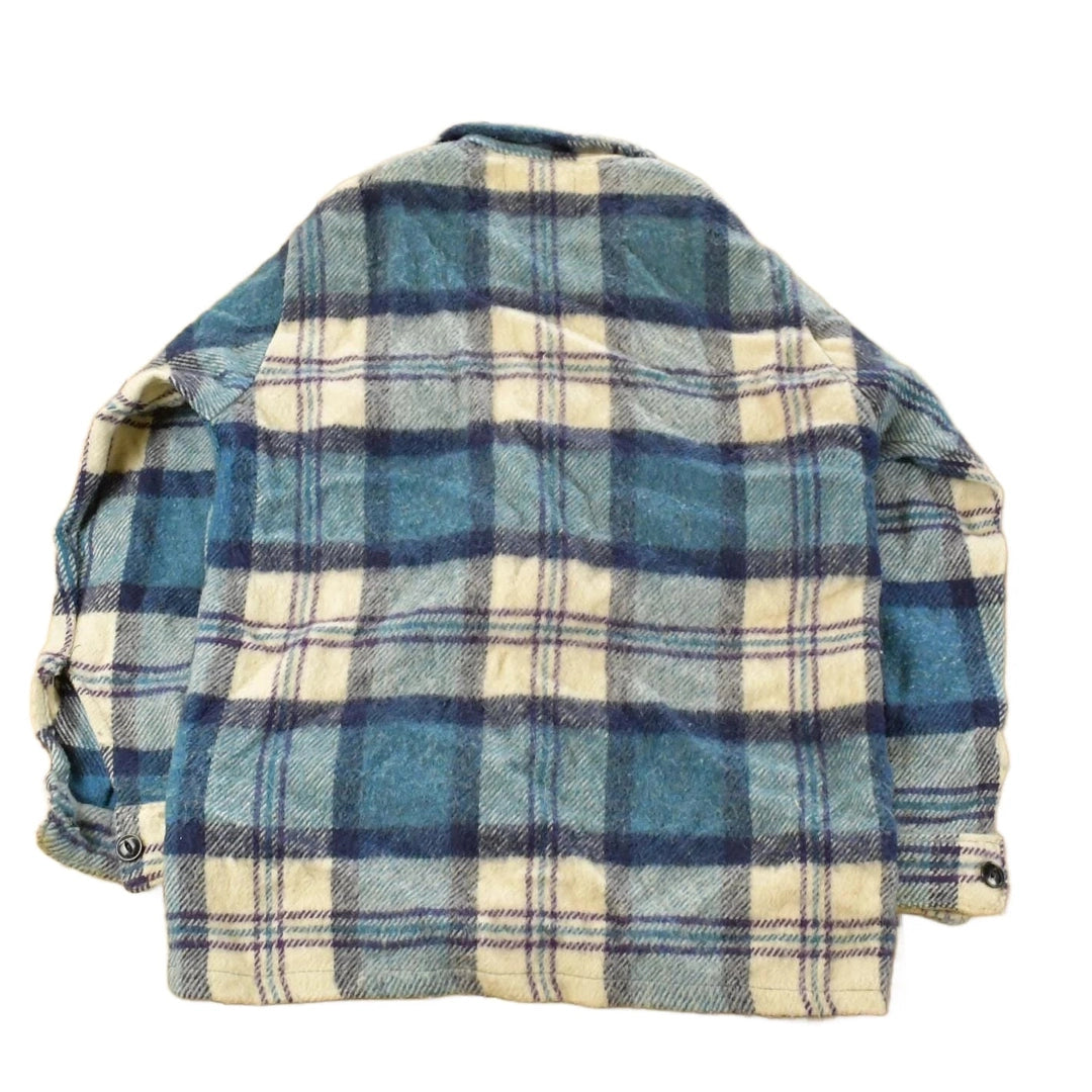Vintage 1980s Bell Shirt Flannel Shirt Jacket Men's Small