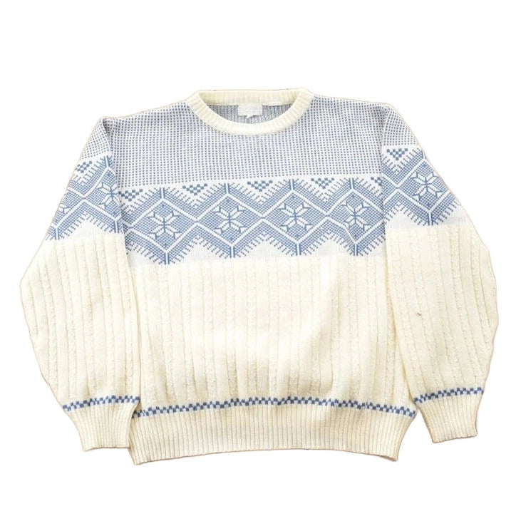 Vintage 1980s Rob Winter Knit Crewneck Sweater Women's L