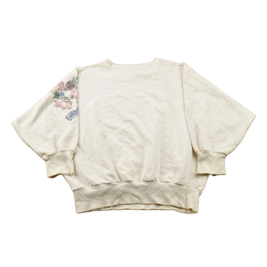 Vintage 1990s Angie Strauss Floral Theme Crewneck Sweater Women's S