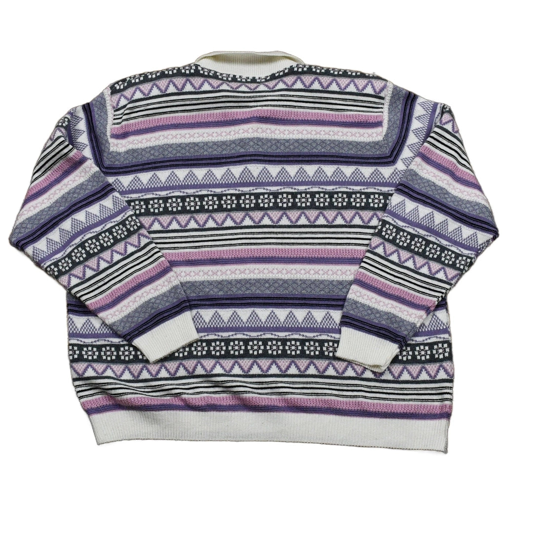 Vintage 1990s Alfred Dunner Womans Collared Knit Sweater Women's 2XL
