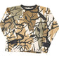 Vintage 1990s Predator AOP Cracked Camo Graphic Print Crewneck Shirt Mens L
