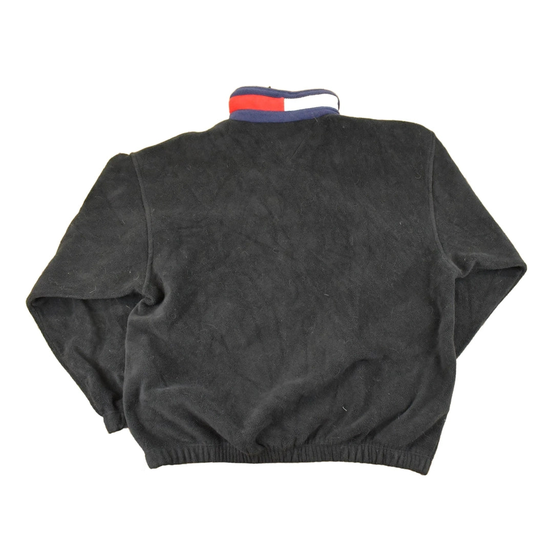 Vintage 1990s Tommy Hilfiger Quarter Zip Fleece Outdoorsman Sweater Men's L
