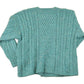 Vintage 1990s Carraig Donn Wool Cable Knit Cardigan Sweater Women's M