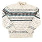 Vintage 1990s Eddie Bauer Abstract Wool Knit Sweater Men's M