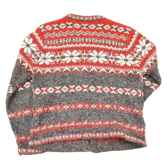 Vintage 1990s Croft & Barrow Abstract Clasp Knit Cardigan Sweater Women's M