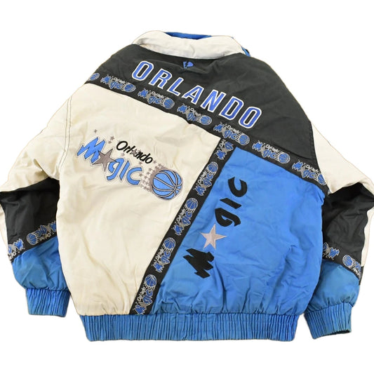Vintage 1990s Orlando Magic NBA Color Block Puffer Jacket Youth Medium Men's Medium