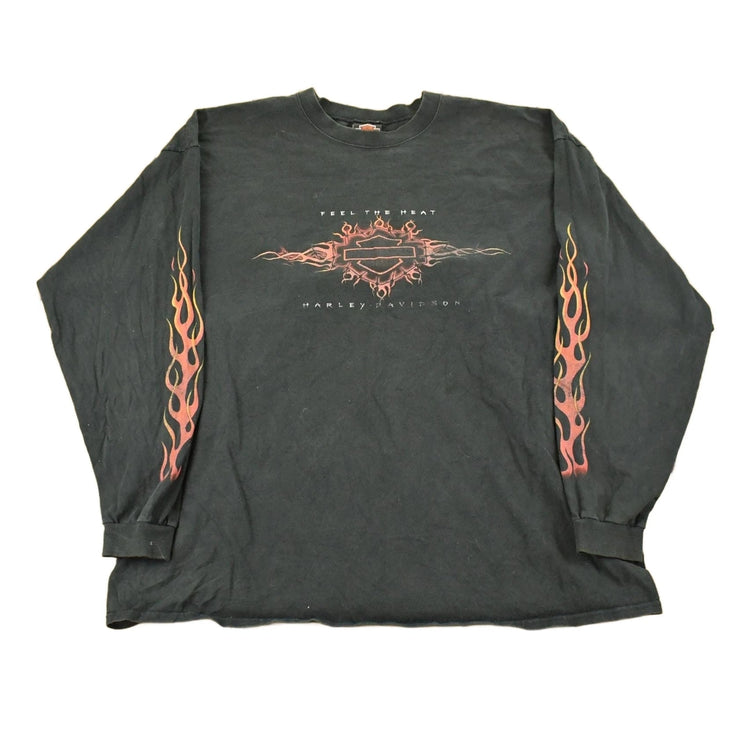 Vintage 1990s Harley Davidson Motorcycles Long Sleeve T-Shirt Men's 3XL