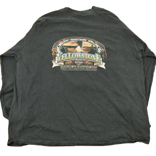 Vintage 1990s Harley Davidson Motorcycles Long Sleeve T-Shirt Men's 3XL