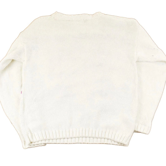 Vintage 1990s Alibi Knit Floral Sweater Women's Medium